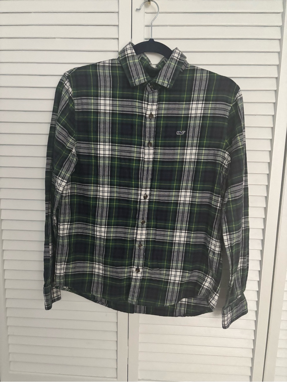 Vineyard Vines Boys Flannel Long Sleeve Shirt, Size Large (16)